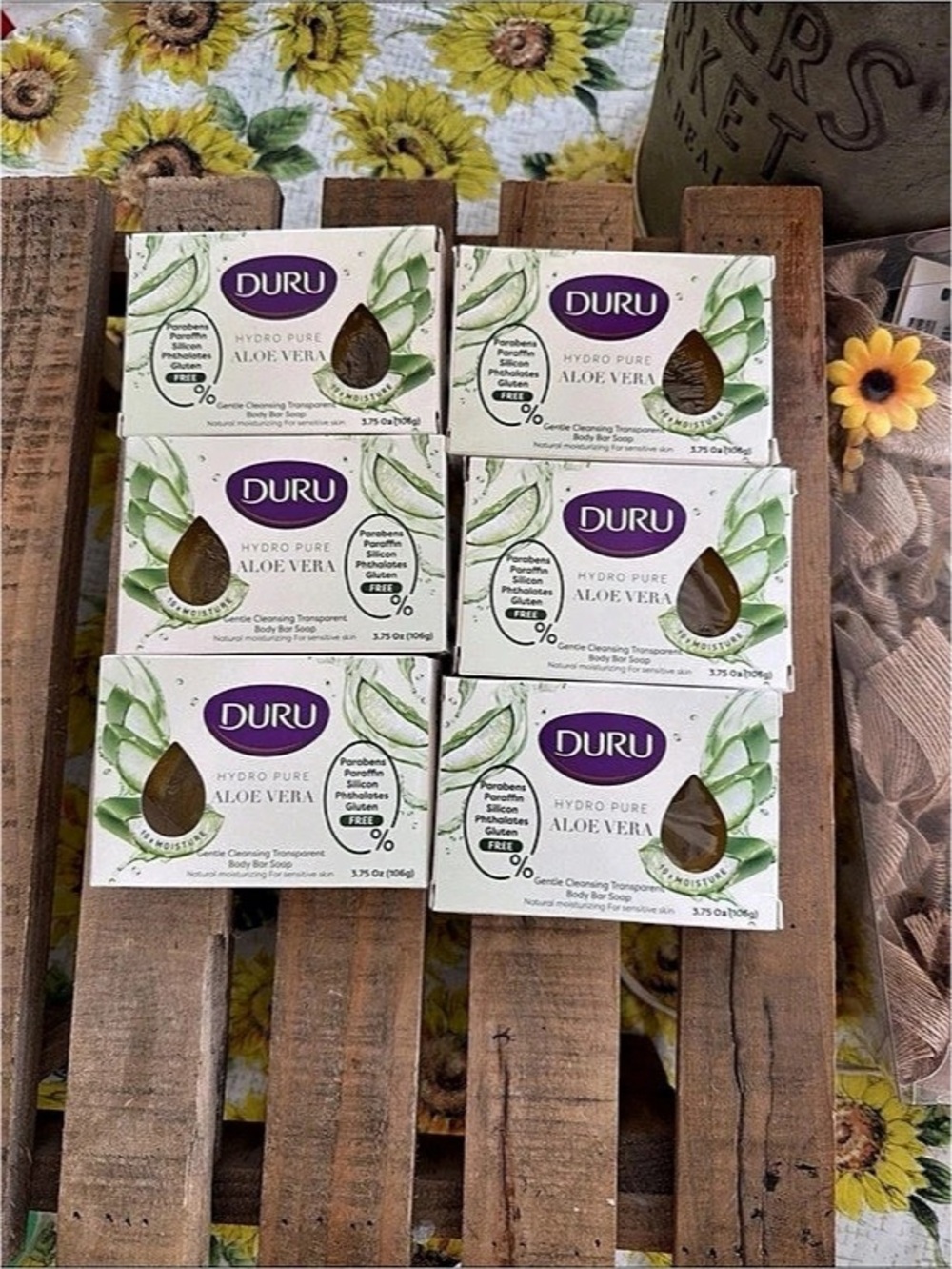 Duru Hydro Pure Aloe Vera  soap (6) bars